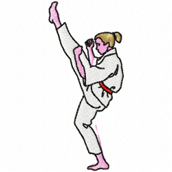 Karate Embroidery Design 11 Karate Embroidery Design 11